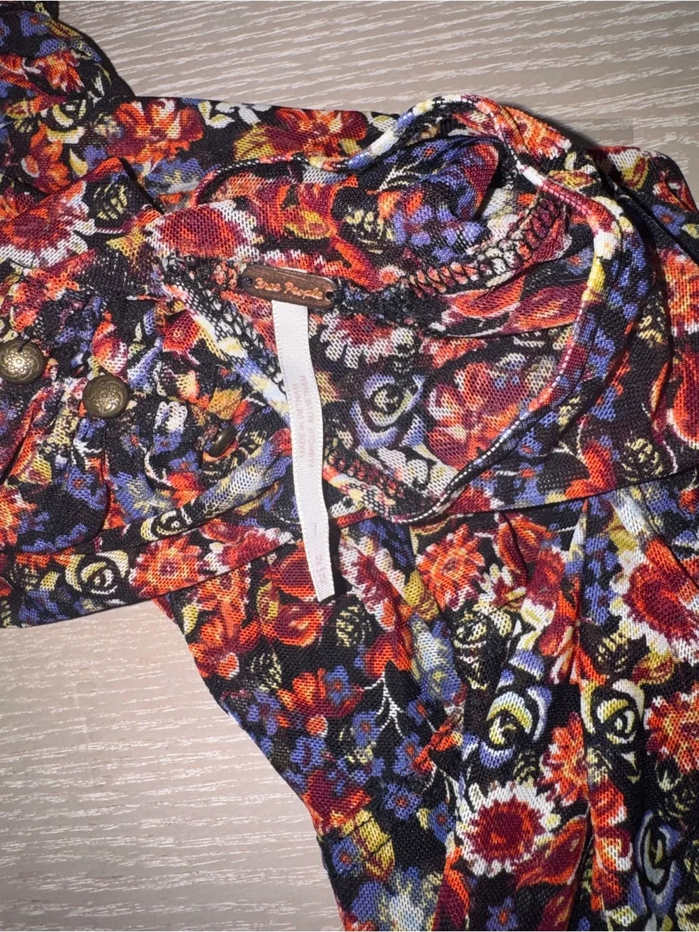 Free People | All Dolled Up Floral Cropped Top size medium